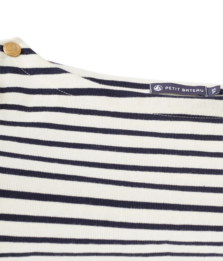 Robe marini&egrave;re femme en jersey lourd white/blue