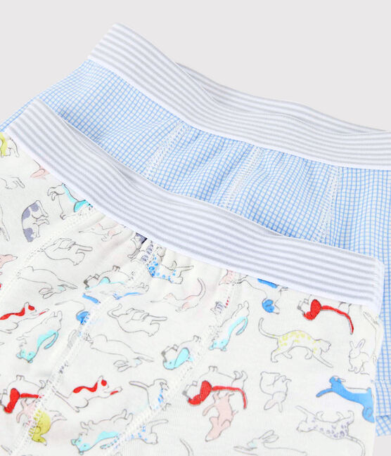 Boys' Animal Print Organic Cotton Boxer Shorts - 2-Pack variante 1
