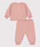 Babies' Wool/Cotton Knit Clothing - 2-Piece Set SALINE pink