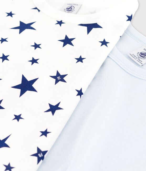 Boys' Star Print Short-Sleeved Cotton T-shirts - 2-Pack variante 1