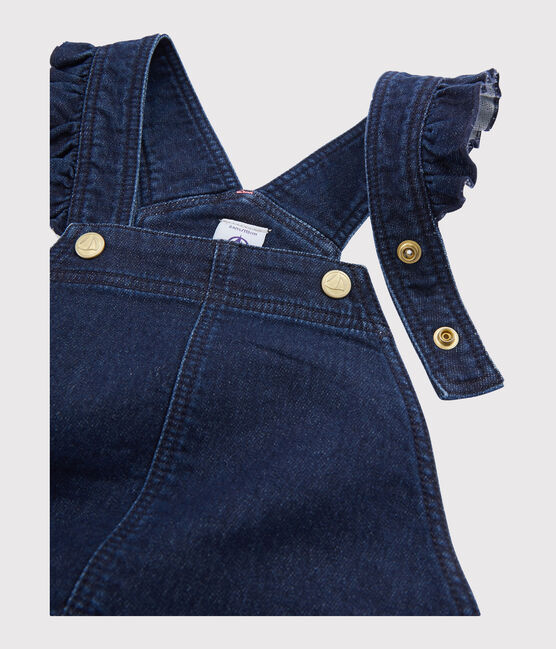 Girls' Dungaree Dress DENIM BLEU FONCE blue