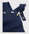 Girls' Dungaree Dress DENIM BLEU FONCE blue