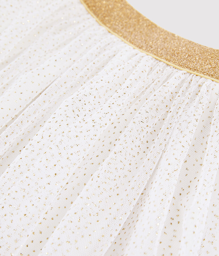 Girls' Tulle Skirt white/yellow