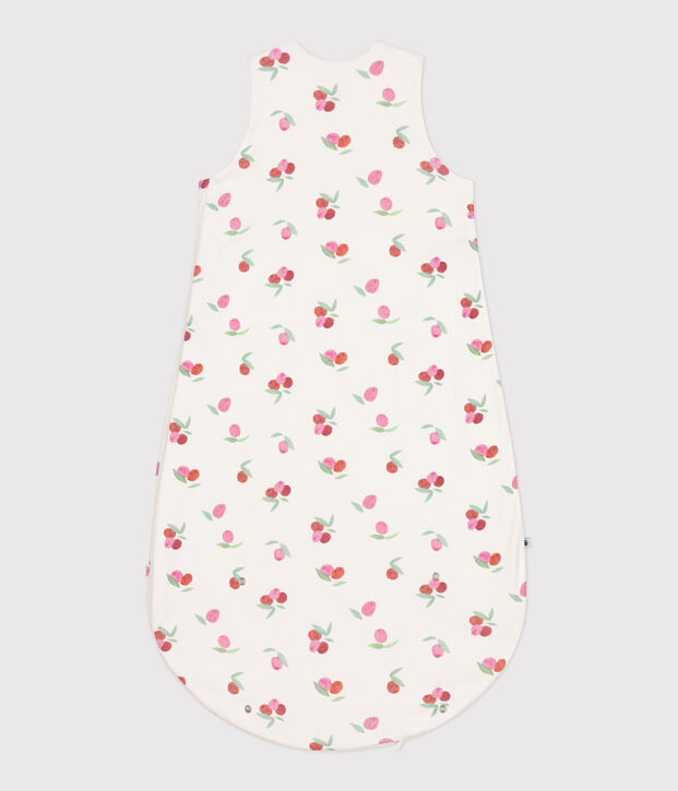 Babies' 1 TOG floral cotton sleeping bag white/multicolor