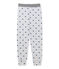 Boys' print pyjama trousers POUSSIERE grey/MAJOR blue