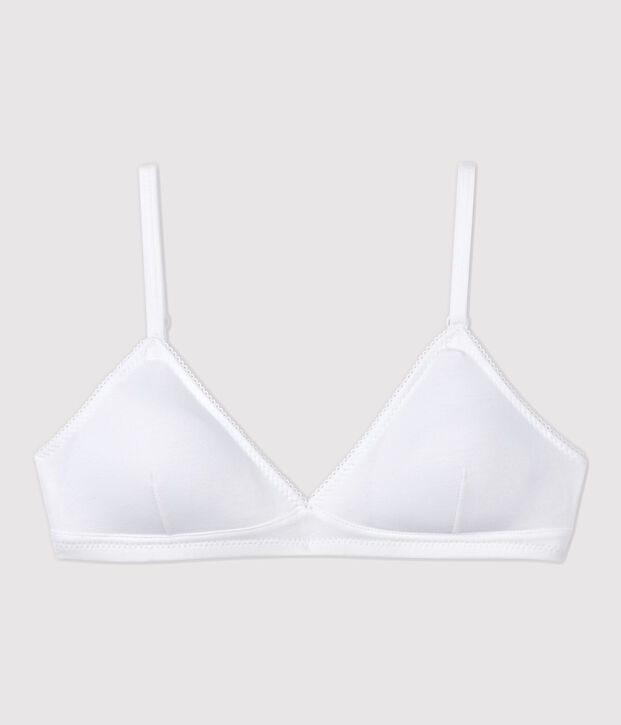 Girls' White Padded Bra white