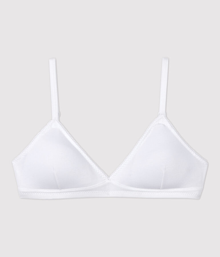 Girls' White Padded Bra white