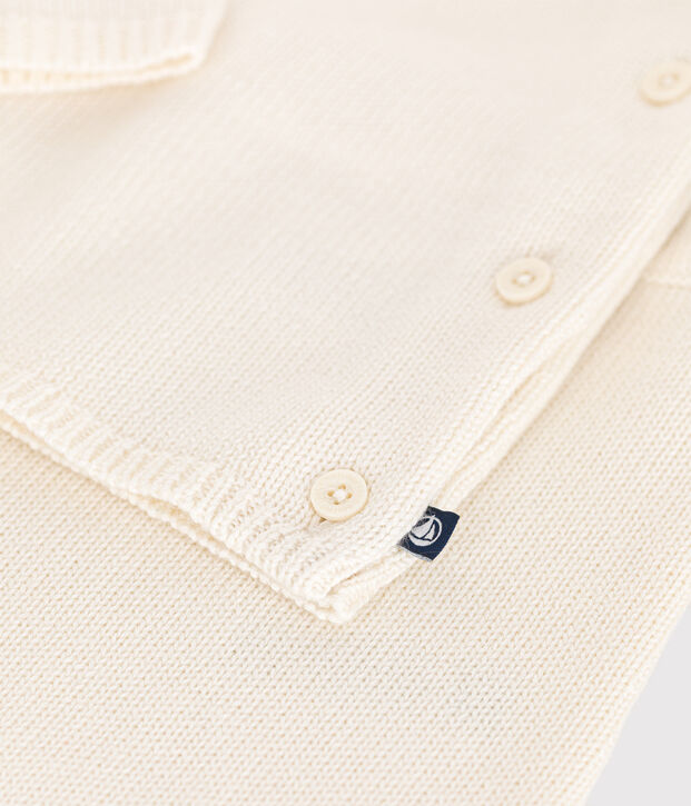 Babies' two-piece knitted outfit white/red