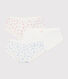 Pack of heart-print cotton shorties for children