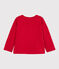 Baby girl's fleecy cardigan TERKUIT red