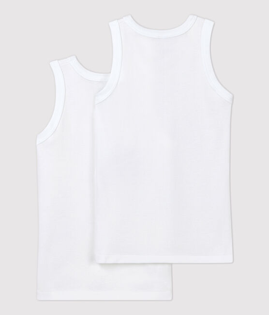 Boys' White Vests - 2-Pack variante 1