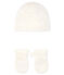 Newborn Babies' Bonnet and Mittens Set in Tube Knit variante 1