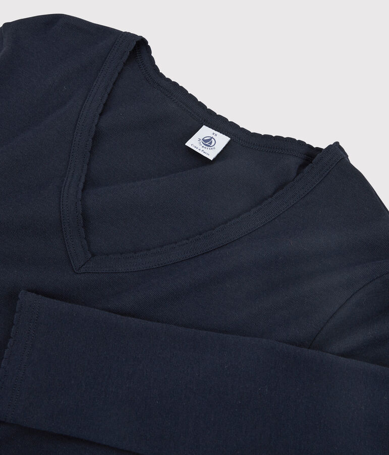 Women's Iconic Cocotte Stitch Cotton T-Shirt blue