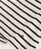 Babies' Short-Sleeved Jersey Blouse AVALANCHE white/SMOKING blue