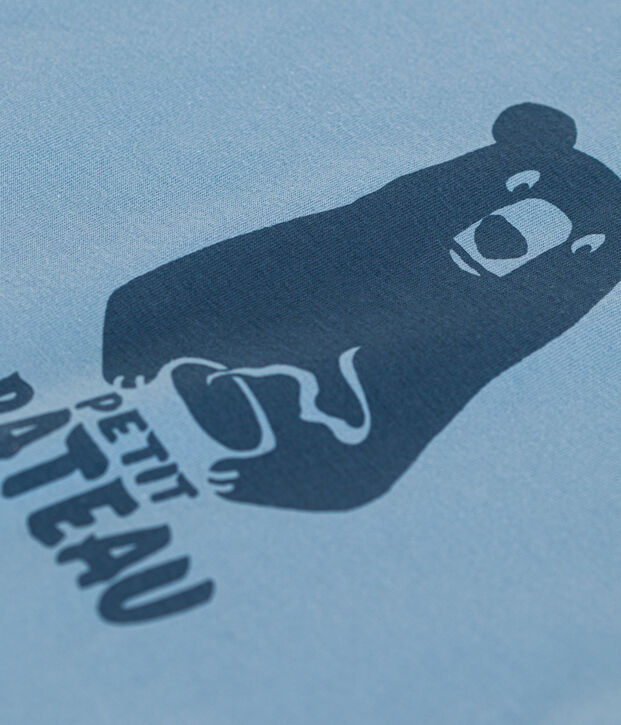 Babies' Plain Short-Sleeved Jersey T-Shirt blue