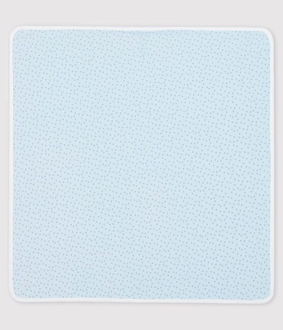 Babies' Ribbed Maternity Blanket FRAICHEUR blue/CONCRETE grey
