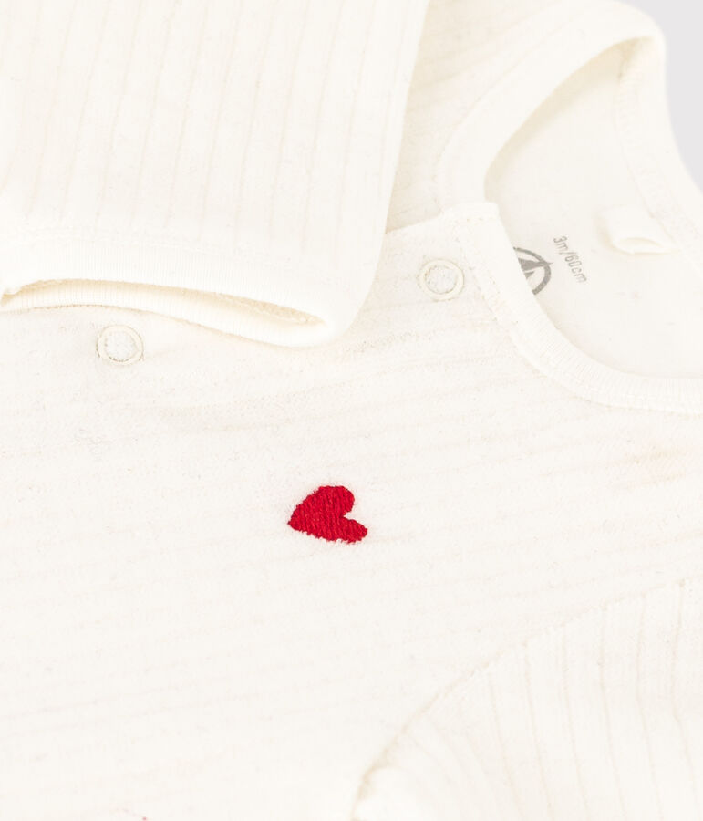 UNISEX VELOUR BODYJAMAS white