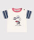 Petit Bateau X Snoopy t-shirt in lightweight baby jersey