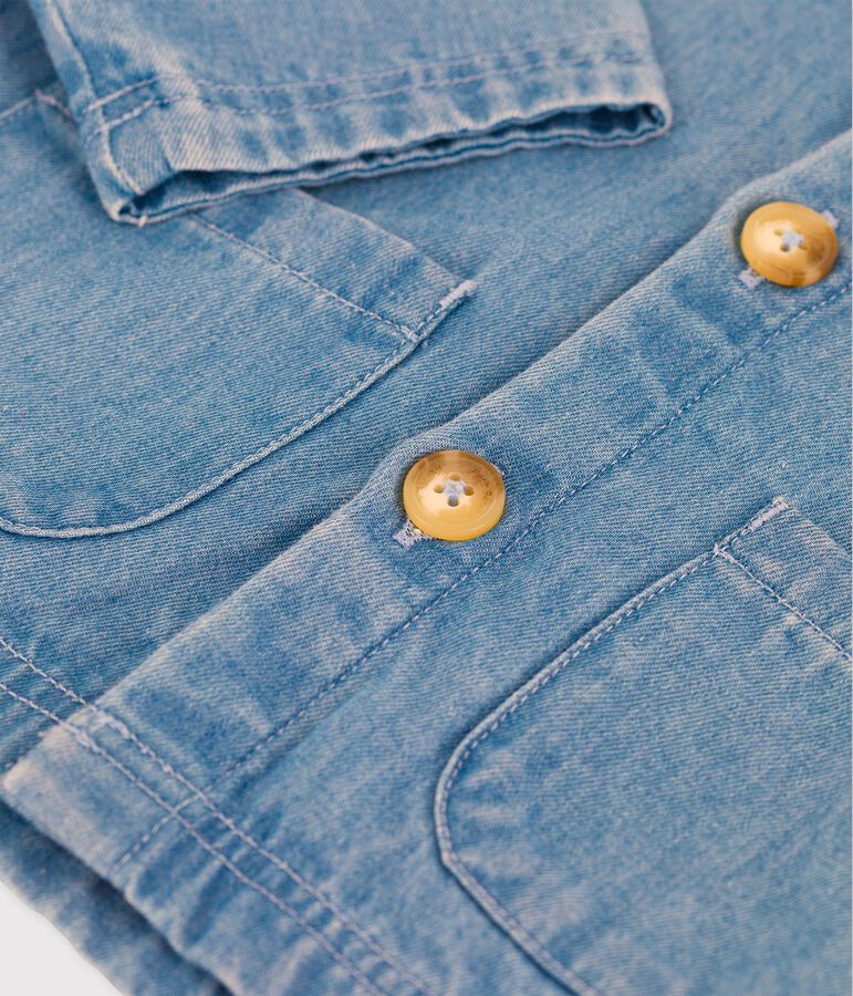 Babies' Organic Light Denim Jacket blue
