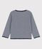 Babies' Organic Cotton Pinstriped Cardigan SMOKING blue/MARSHMALLOW white