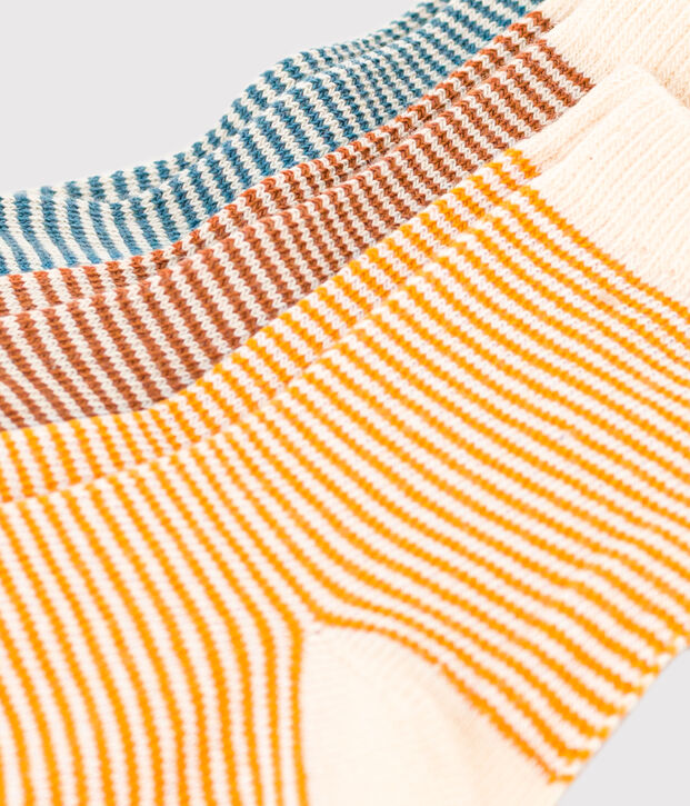 Babies' Pinstriped Socks - 3-Pack multicolor