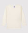 Children's Long-Sleeved Wool and Cotton T-Shirt ECRU grey