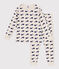 Children's pyjamas in cotton printed with whales MONTELIMAR beige/MEDIEVAL blue