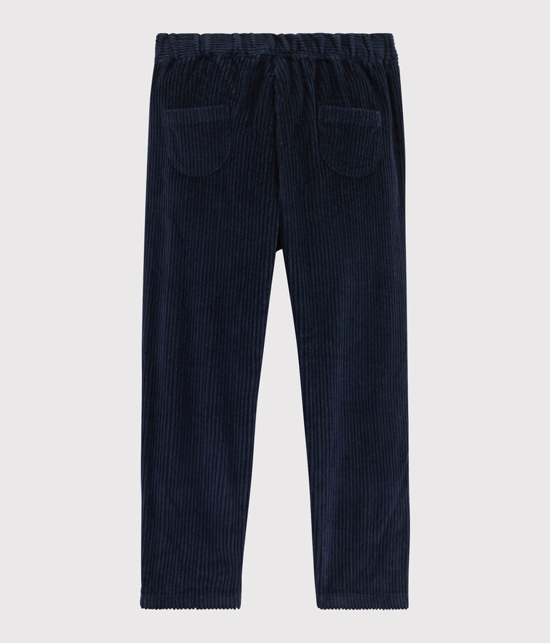 Girls' Velvet Trousers blue