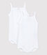 Baby Girls' Strappy Bodysuits - 2-Pack