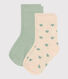 Babies' Heart Cotton Socks - 2-Pack