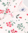 Babies' floral cotton pyjamas FLEUR pink/MULTICO white