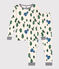 Children's Unisex Snugfit Cotton Pyjamas AVALANCHE green/MEDIEVAL white/MULTICO