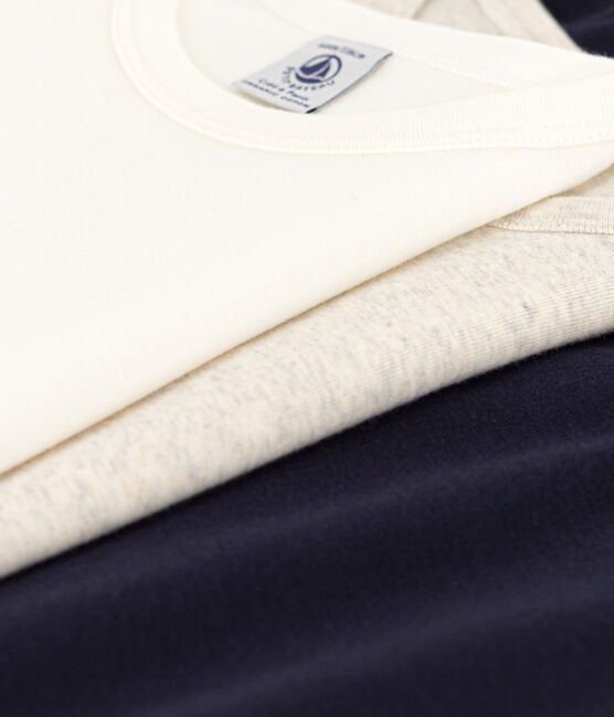 Boys' Plain Short-Sleeved Cotton T-shirts - 3-Pack variante 1