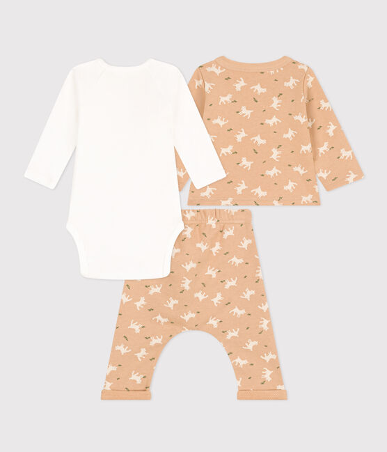 Babies' Patterned Fleece Outfit TOURONE /MULTICO