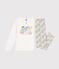 Children's cotton pyjamas. MARSHMALLOW white/MULTICO white
