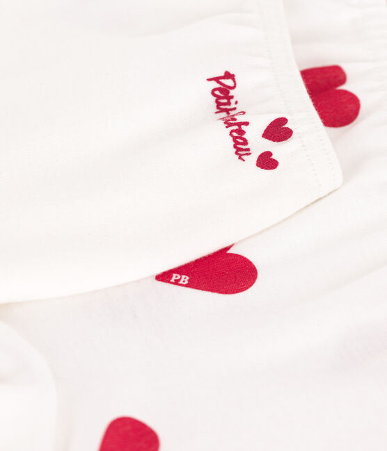 Children's heart-print cotton  shorties - 2-pack variante 1