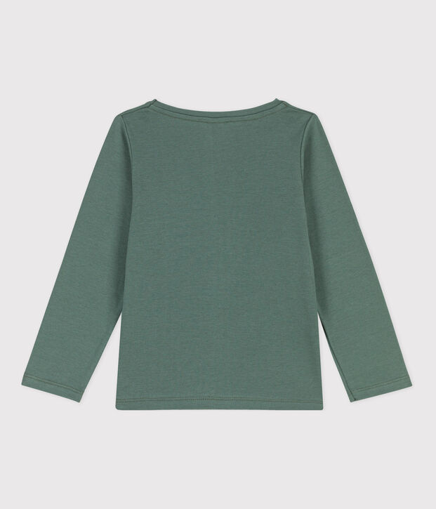 Children's Unisex Long-Sleeved Cotton T-Shirt green