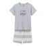 Boy's two-fabric shortie pyjamas