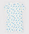 Baby Girls' Dolphin Pattern Cotton Playsuit MARSHMALLOW white/MULTICO white