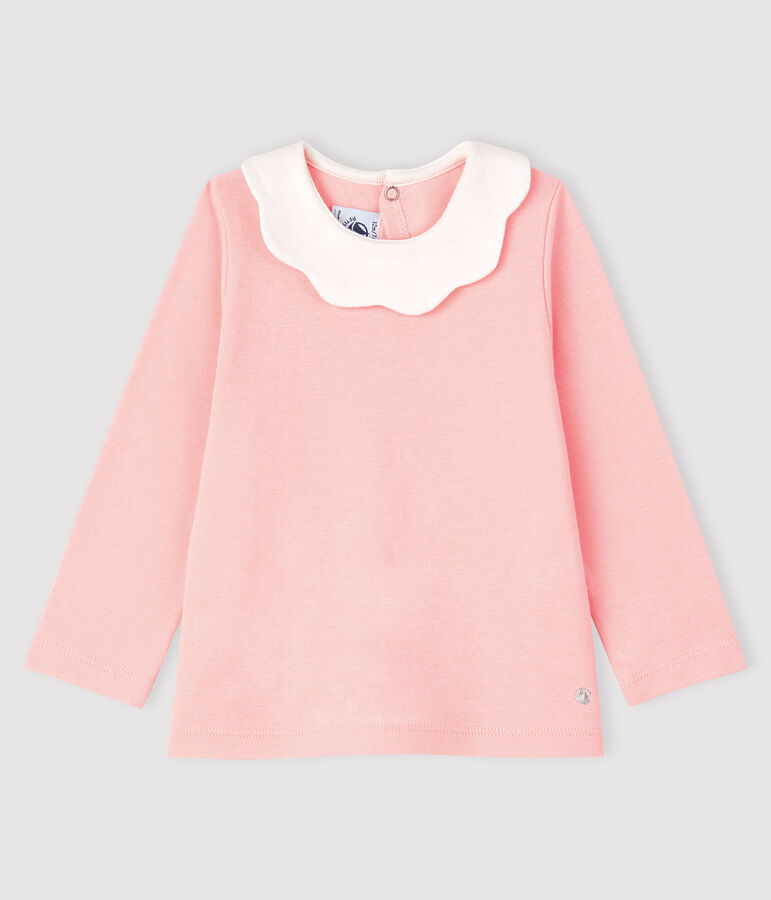 Baby girl's long-sleeved blouse pink