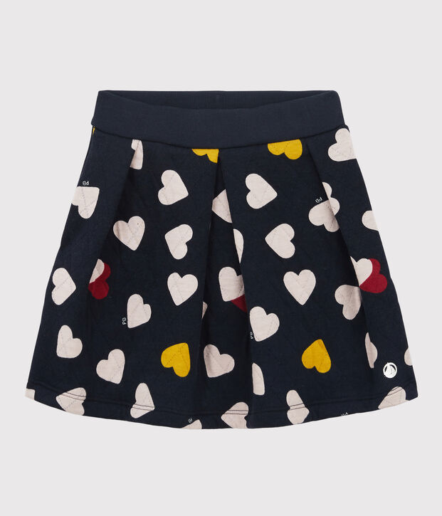 Girls' Quilted Tube Knit Skirt blue/multicolor