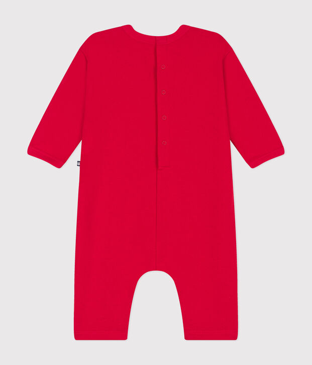 Babies' Fleece Jumpsuit red