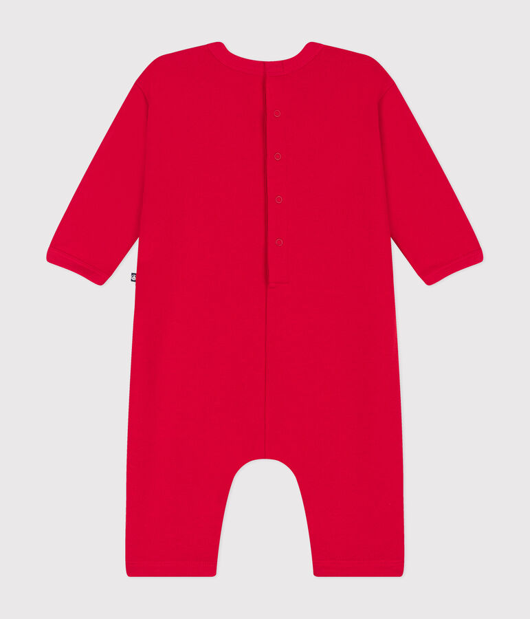 Babies' Fleece Jumpsuit red