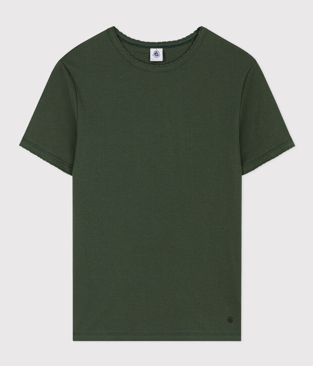 Women's Iconic Cocotte Stitch Cotton T-Shirt green