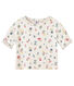 Girl's T-shirt in light print double knit