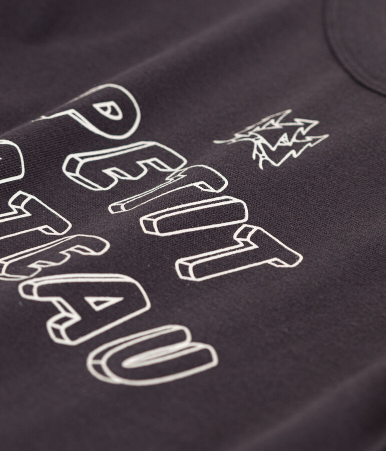 Boys' Long-Sleeved Cotton T-Shirt grey