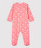 Baby Girls' Cherry Blossom Cotton Sleepsuit GRETEL pink/MULTICO white