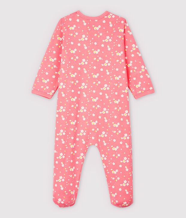 Baby Girls' Cherry Blossom Cotton Sleepsuit pink/multicolor