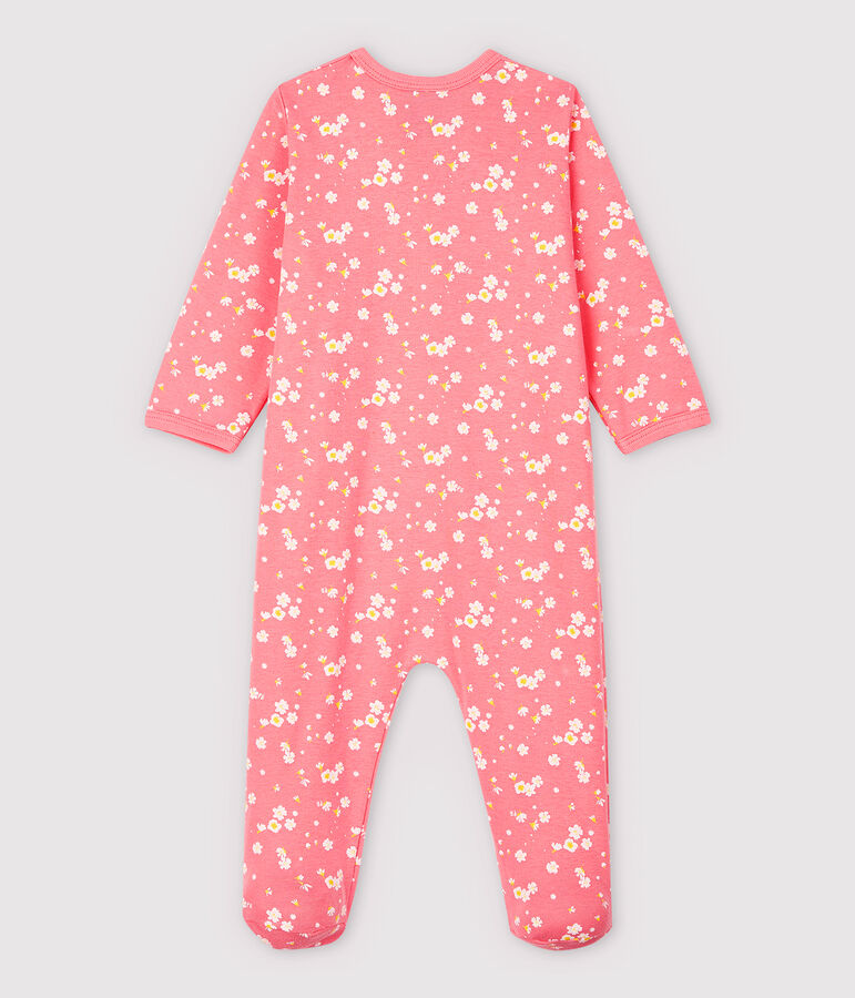 Baby Girls' Cherry Blossom Cotton Sleepsuit pink/multicolor