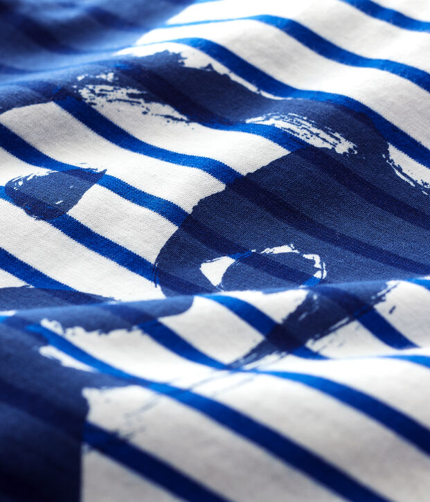 Baby Boys' Creative Jersey Breton Top white/blue